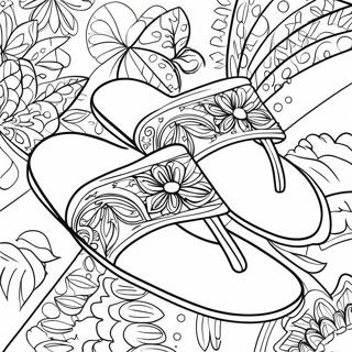 Sandals Coloring Pages