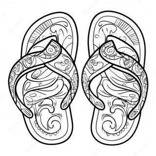 Colorful Sandals Coloring Page 41363-33031