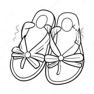 Cute Summer Sandals Coloring Page 41364-33037