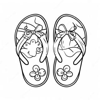 Cute Summer Sandals Coloring Page 41364-33038