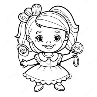 Fancy Nancy Coloring Page 4136-3419