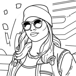 Swag Bad Girl Coloring Pages