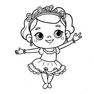 Fancy Nancy In A Sparkly Dress Coloring Page 4137-3428