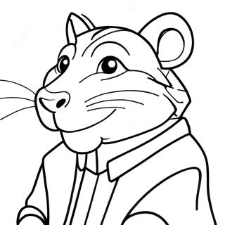 Master Splinter Coloring Pages