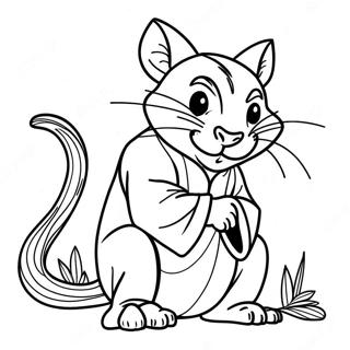 Master Splinter Coloring Page 41383-33051