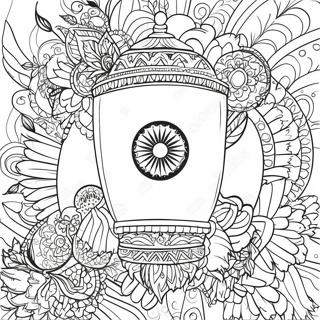 Indian Flag Coloring Pages