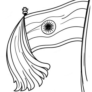 Indian Flag Coloring Page 41393-33059