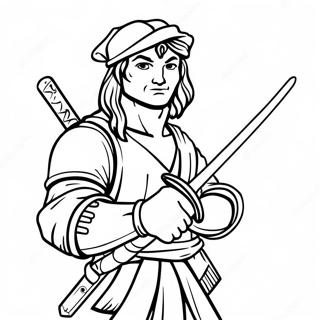 Leonardo With Sword Coloring Page 41404-33066