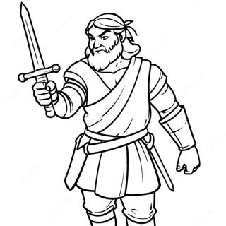 Leonardo With Sword Coloring Page 41404-33068