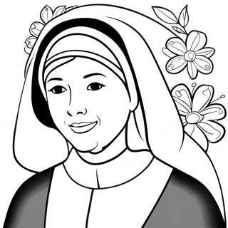 Nun Coloring Page 41413-33072