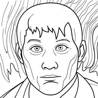 Creepy Trevor Henderson Character Coloring Page 41424-33085