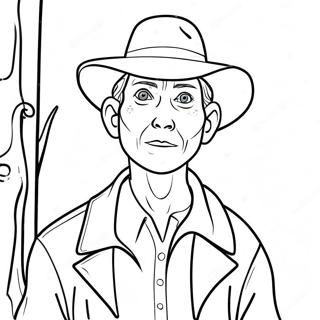 Creepy Trevor Henderson Character Coloring Page 41424-33087