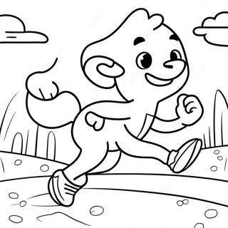 Fun Run Coloring Pages