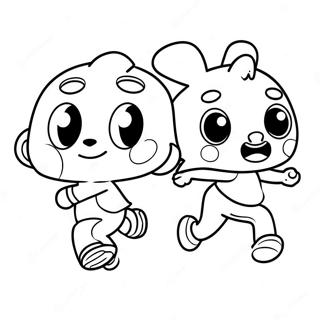 Fun Run Coloring Page 41443-33099