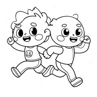 Fun Run Coloring Page 41443-33100