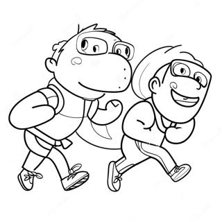 Exciting Fun Run Race Coloring Page 41444-33104