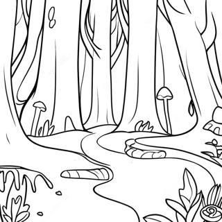 Enchanted Forest Coloring Page 41453-33105