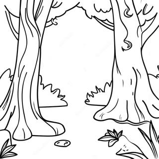 Enchanted Forest Coloring Page 41453-33107