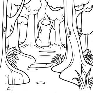 Enchanted Forest Coloring Page 41453-33108