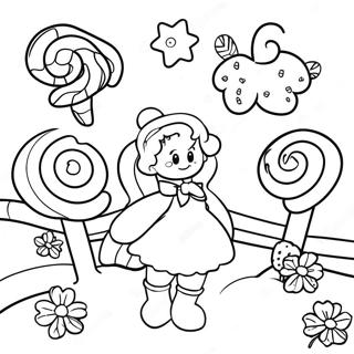 Candyland Adventure Coloring Page 4146-3430