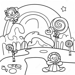 Candyland Adventure Coloring Page 4146-3431