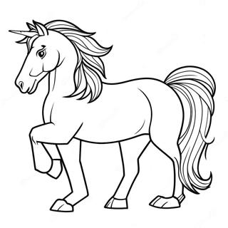 Mustang Horse Coloring Pages