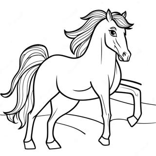 Mustang Horse Coloring Page 41483-33130