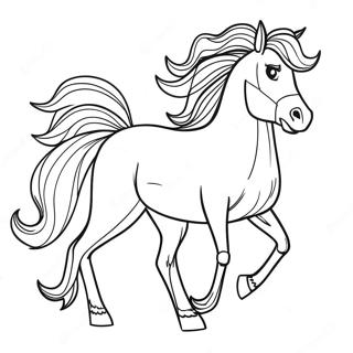 Mustang Horse Coloring Page 41483-33132