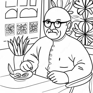 Matisse Coloring Page 41503-33143