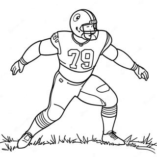 Aaron Donald Action Pose Coloring Page 41513-33150