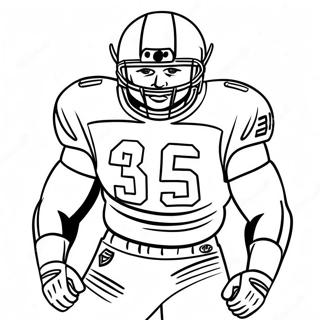 Aaron Donald Action Pose Coloring Page 41513-33151