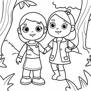 Zoey And Sassafras Coloring Pages