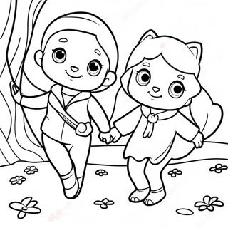 Zoey And Sassafras Adventure Coloring Page 41533-33168