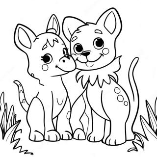 Zoey And Sassafras Magical Creatures Coloring Page 41534-33169