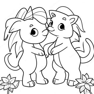 Zoey And Sassafras Magical Creatures Coloring Page 41534-33172