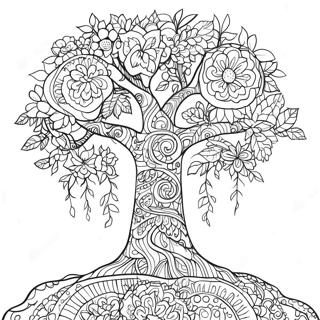 Positive Karma Tree Coloring Page 41544-33177