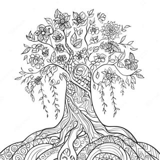 Positive Karma Tree Coloring Page 41544-33179