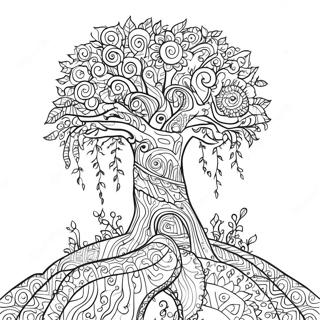 Positive Karma Tree Coloring Page 41544-33180