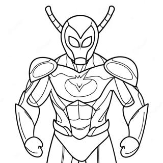 Blue Beetle Coloring Page 4156-3440