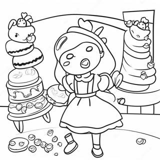 Alice S Wonderland Bakery Coloring Page 41593-33212