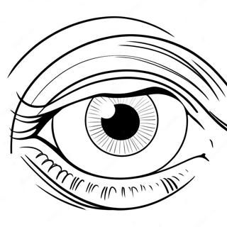 Anime Eye Coloring Page 41603-33220