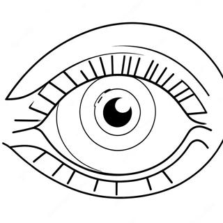 Cute Anime Eye Coloring Page 41604-33229