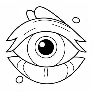 Cute Anime Eye Coloring Page 41604-33231