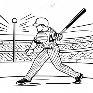 Aaron Judge Hitting A Home Run Coloring Page 41634-33245