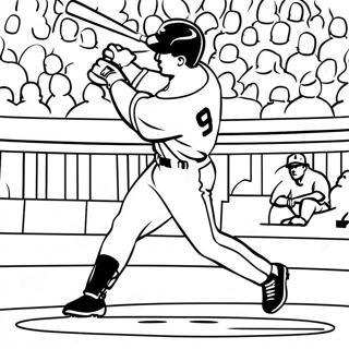 Aaron Judge Hitting A Home Run Coloring Page 41634-33246