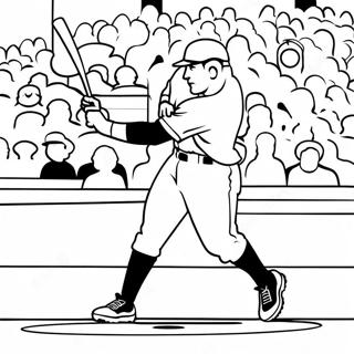 Aaron Judge Hitting A Home Run Coloring Page 41634-33247