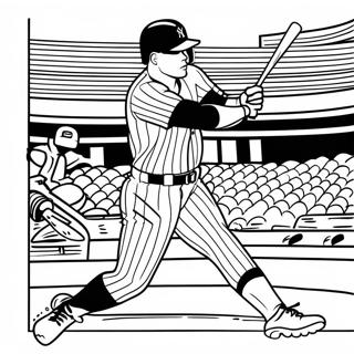 Aaron Judge Hitting A Home Run Coloring Page 41634-33248