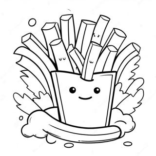 French Fry Coloring Pages