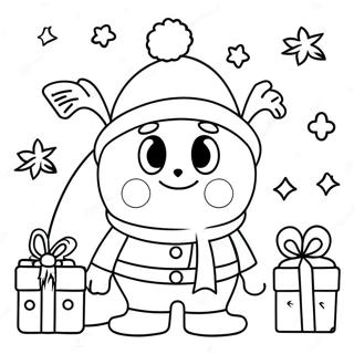 Among Us Christmas Crewmate Coloring Page 41673-33275