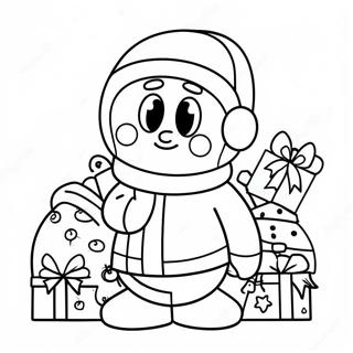 Among Us Christmas Crewmate Coloring Page 41673-33276